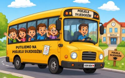 OBAVIJEST O POLASKU AUTOBUSA ZA PODJELU SVJEDODŽBI