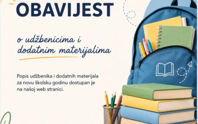 Popis udžbenika i dodatnih materijala